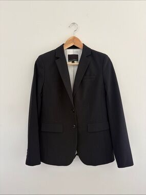 Banana Republic Black Women's Two-Button Tailored Blazer